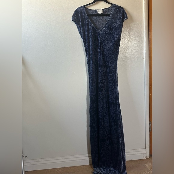Johnny Was x Jade Burnout Velvet Maxi Dress - Picture 1 of 5